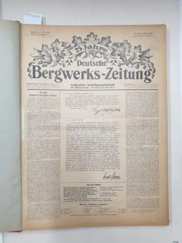 Deutsche Bergwerks-Zeitung: 25 Jahre Deutsche Bergwerks-Zeitung : Jubiläums-Ausgabe Nr.1-10 : 10 Ausgaben in einem Band. 
