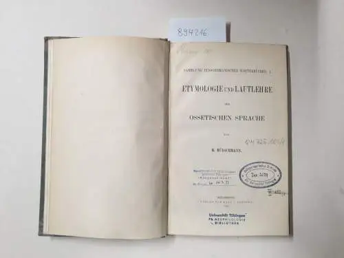 Hübschmann, H: Etymologie und Lautlehre der ossetischen Sprache
 (Sammlung indogermanischer Wörterbücher 1). 