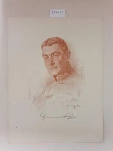 (aus: Unsere Heerführer : Porträte im Felde nach der Natur gezeichnet), General der Infanterie Hermann Kövess von Kövessháza : Porträt nach einer Rötelzeichnung