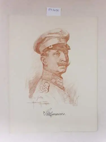 (aus: Unsere Heerführer : Porträte im Felde nach der Natur gezeichnet), Generalmajor von Stolzmann : Porträt nach einer Rötelzeichnung