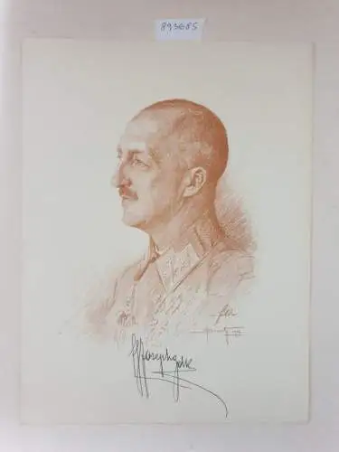 (aus: Unsere Heerführer : Porträte im Felde nach der Natur gezeichnet), Generaloberst Erzherzog Josef : Porträt nach einer Rötelzeichnung