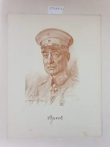 (aus: Unsere Heerführer : Porträte im Felde nach der Natur gezeichnet), General der Infanterie von Gerok : Porträt nach einer Rötelzeichnung