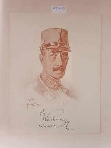 (aus: Unsere Heerführer : Porträte im Felde nach der Natur gezeichnet), General der Kavallerie Eduard von Böhm-Ermolli : Porträt nach einer Rötelzeichnung