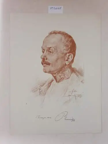 (aus: Unsere Heerführer : Porträte im Felde nach der Natur gezeichnet), General der Infanterie Svetozar Boroevic von Bojna : Porträt nach einer Rötelzeichnung