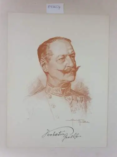 (aus: Unsere Heerführer : Porträte im Felde nach der Natur gezeichnet), Generaloberst Alexander Freiherr von Krobatin : Porträt nach einer Rötelzeichnung