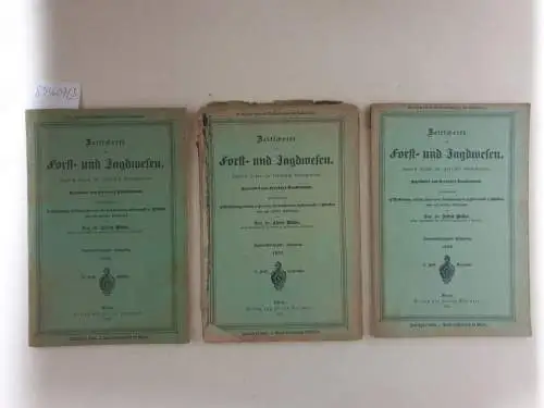 Möller, Alfred (Hrsg.): Zeitschrift für Forst- und Jagdwesen : (Zugleich Organ für forstliches Versuchswesen) : 52. Jahrgang, 1920 : Konvolut aus 3 Heften : Heft 9 bis 11 (Sept. - Novemb. 1920). 