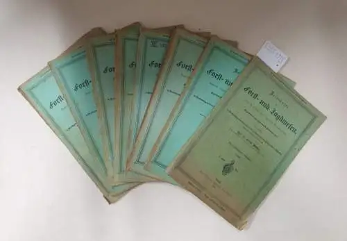 Möller, Alfred (Hrsg.): Zeitschrift für Forst- und Jagdwesen : (Zugleich Organ für forstliches Versuchswesen) : 54. Jahrgang 1922 : Konvolut aus 8 Heften : 5. bis 12. Heft (Mai 1922 - Dezember 1922). 