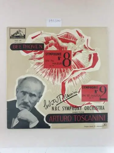 La Voix de son Maître FALP 228 : NM / EX, Symphonie No. 8 en Fa Majeur / No. 2 en Ré Majeur : Arturo Toscanini : N.B.C. Symphony Orchestra
