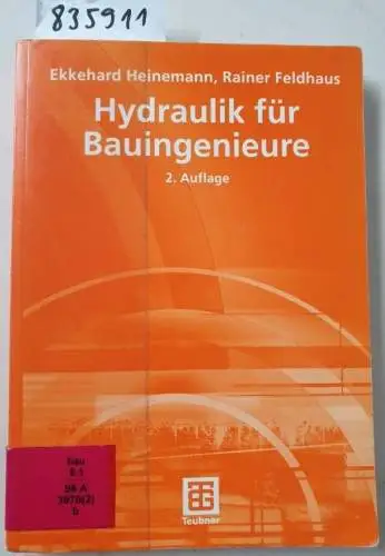 Heinemann, Ekkehard: Hydraulik für Bauingenieure (German Edition). 