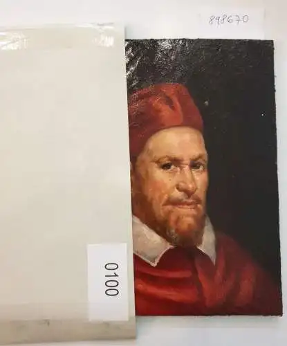 Holztafel (nach Diego Velázquez): Papst Innozenz X. 