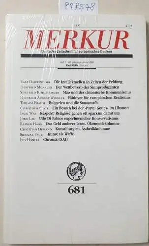 Bohrer, Karl Heinz und Kurt Scheel (Hrsg.): Merkur : 60. Jahrgang : Heft 1 : Januar 2006 : (Neuexemplar in OVP). 