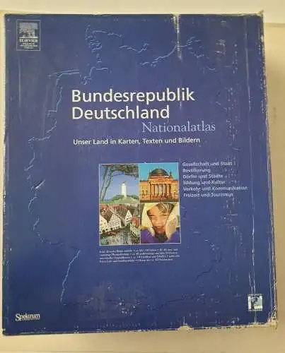 Volker, Bode und für Länderkunde Leibniz-Institut: Nationalatlas Bundesrepublik Deutschland - Unser Land in Karten, Texten und Bildern: Gesellschaft und Staat - Bevölkerung - Dörfer und Städte - ... und Kommunikation - Freizeit und Tourismus. 