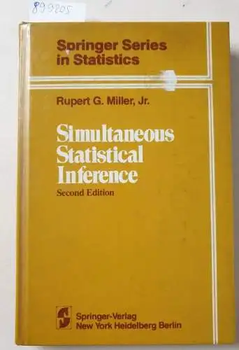 Miller, Rupert G: Simultaneous statistical inference. 