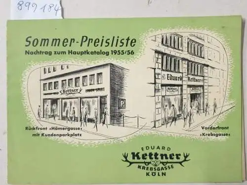 Firma Eduard Kettner: Sommer-Preisliste : Nachtrag zum Hauptkatalog 1955/56. 