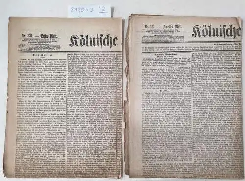 Kölnische Zeitung: Kölnische Zeitung Nr. 331 : 19. November 1870 : (in 2 Bögen) : Erstes und Zweites Blatt : Komplett. 