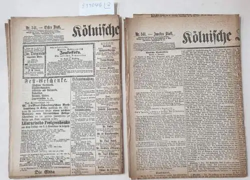 Kölnische Zeitung: Kölnische Zeitung Nr. 341 : 9. December 1870 : (in 2 Bögen) : Erstes und Zweites Blatt : Komplett. 
