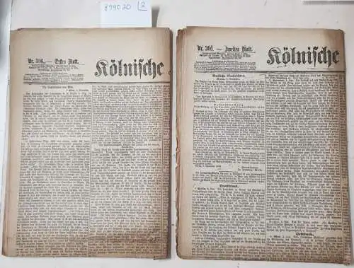 Kölnische Zeitung: Kölnische Zeitung Nr. 306 : 4. November 1870 : "Die Capitulation von Metz": (in 2 Bögen) : Erstes und Zweites Blatt : Komplett. 