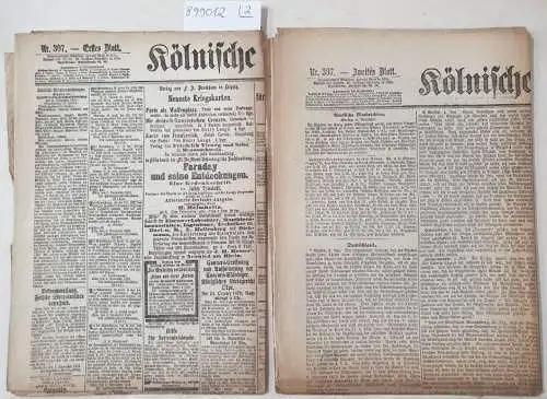 Kölnische Zeitung: Kölnische Zeitung Nr. 307 : 5. November 1870 : (in 2 Bögen) : Erstes und Zweites Blatt : Komplett. 