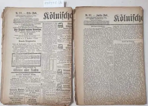 Kölnische Zeitung: Kölnische Zeitung Nr. 313 : 11. November 1870 : (in 2 Bögen) : Erstes und Zweites Blatt : Komplett. 