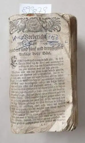 Luther, Martin: Biblia, Das ist: Die gantze Heil. Schrift. Altes und Neues Testaments. Nach der Teutschen Uebersetzung D. Martin Luthers. Mit iedes Capitels kurtzen Summarien...