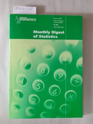Insalaco, Ramona: Monthly Digest of Statistics No. 685 January 2003. 