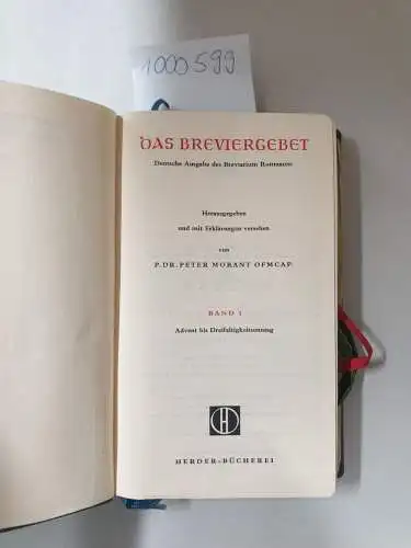 Morant, Peter: Das Breviergebet - Deutsche Ausgabe des Breviarum Romanum. Band 1 : Advent bis Dreifaltigkeitssonntag. 