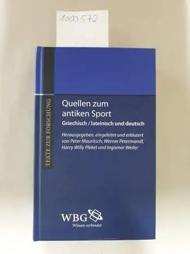 Mauritsch, Peter: Quellen zum antiken Sport. Eine Anthologie. 