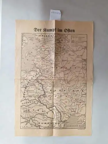 Weltbild-Gliese: 1 Karte : Der Kampf im Osten. 