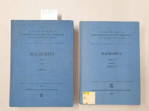 Willis, Iacobus: Ambrosii Theodosii Macrobii (Vol. I+II). 