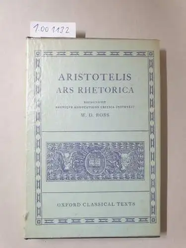 Aristotelis und W. D. Ross: Ars Rhetorica. 