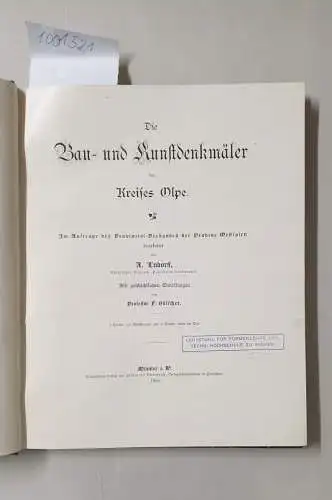 Ludorff, A: Die Bau- und Kunstdenkmäler des Kreises Olpe
 Mit geschichtlicher Einleitungen von Professor F. Hölscher. 