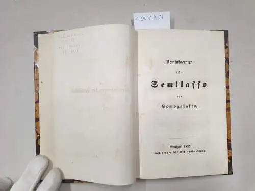 Hallberger'sche Verlagsbuchhandlung: Reminiscenzen für Semilasso. 