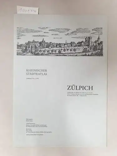 Simons, Peter: Rheinischer Städteatlas; Teil: Nr. 5 : Lfg.1., Zülpich. 