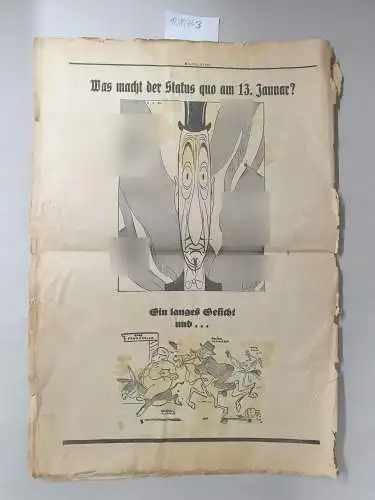 Deutsche Front: Deutsche Front : Zeitung zur Saarabstimmung 1935 
 mit ganzseitiger Karikatur und faksimilierten Fotos. 