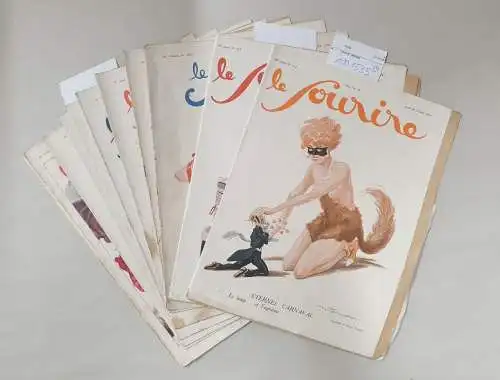Le Sourire und Paul Briquet: Le Sourire , Konvolut aus den Jahren 1925 bis 1928 : 10 humoristische-frivole Wochenzeitschriften. 
