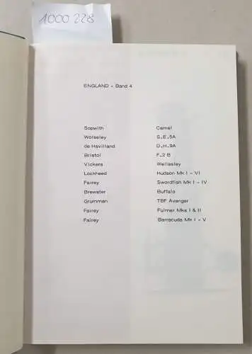 Profile Publications: Aircraft Profile England Band 4: Number 31, 1, 248, 237, 256, 253, 212, 217, 214, 254, 240. 