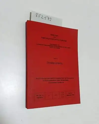 Greving, Christian und K. Schetelig (Hrsg.): Analyse der hydrogeologischen Gegebenheiten der Wasserwerke Kinderhaus/Westfalen mittels GIS-gestützter Grundwassermodellierung. 