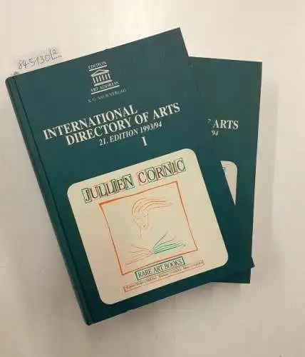 Edition Art Address: International Directory of Arts : 21. Edition 1993/94 : 2 Bände : Komplett. 