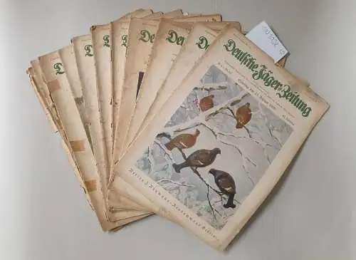 Deutsche Jäger- Zeitung: Deutsche Jäger-Zeitung, Konvolut des Jahres 1930 :12 Hefte 
 ( Amtliches Organ des Preußischen Landesjagdverbandes e.V.). 