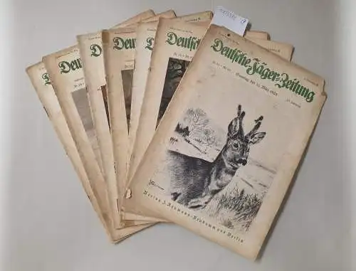 Deutsche Jäger-Zeitung: Deutsche Jäger-Zeitung, Konvolut des Jahres 1928, zusammen 7 Hefte. 