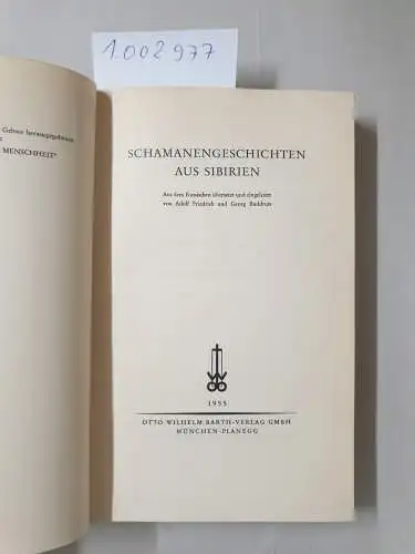 Gebser, Jean (Hrsg.): Schamanengeschichten aus Sibirien. Weisheitsbücher der Menschheit. 