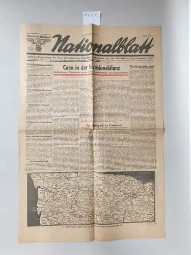 Nationalblatt: Nationalblatt, 12. Juli 1944, 15. Jahrgang , Nr. 161 : Caen in der Invasionsbilanz 
 Amtliche Tageszeitung  der NSDAP und aller Behörden im Regierungsbezirk Trier, Gauzeitung Moselland. 