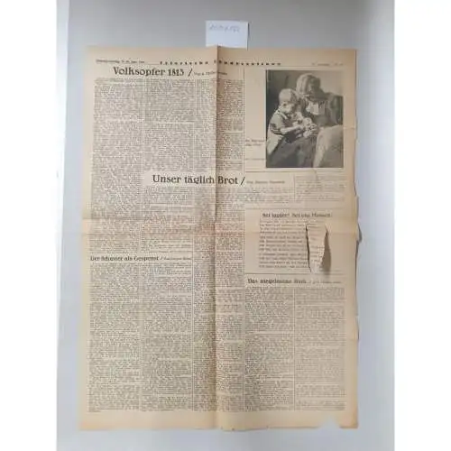 Trierische Landeszeitung: Trierische Landeszeitung, 27./28.Februar 1943 : Zeitungseinstellung aufgrund des Totalen Krieges. 