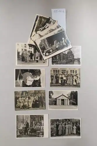 Konvolut 17 Foto-Postkarten zu Wilhelm II., seiner Beerdigung u.a. 