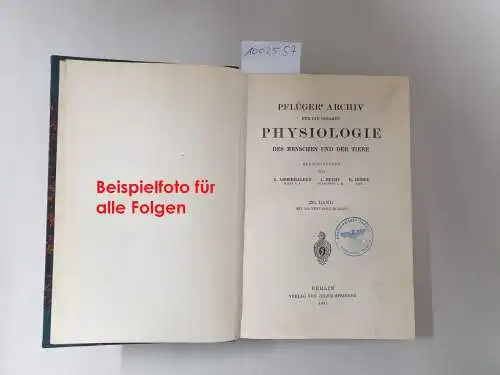 Pflüger, E.F.W. (Hrsg.): Pflügers Archiv : European Journal Of Physiology : 2003/04 : Vol. 447 + supplement. 