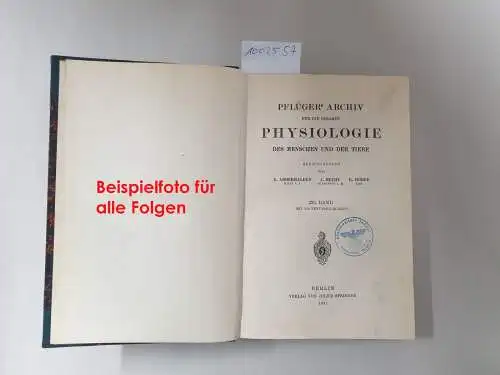 Pflüger, E.F.W. (Hrsg.): Pflügers Archiv : European Journal Of Physiology : 2004 : Vol. 449 + supplement. 