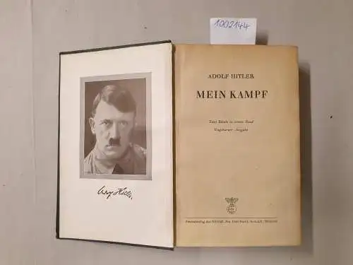Hitler, Adolf: Mein Kampf (Zwei Bände in einem Band - Ungekürzte Ausgabe). 
