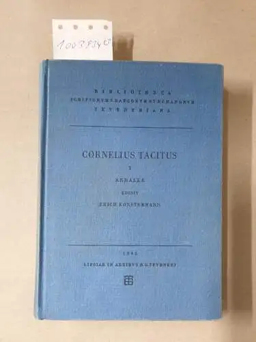 Koestermann, Erich: Cornelius Tacitus I+II-1+2. 