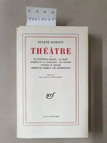 Ionesco, Eugène: Théâtre Tome I-V. 