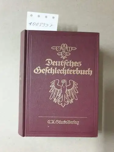 C. A. Starke: Deutsches Geschlechterbuch Bd. 123, Zweiter Eifelband. 